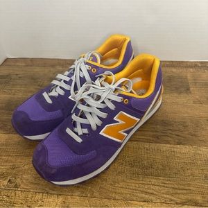New Balance Purple and Yellow Sneakers